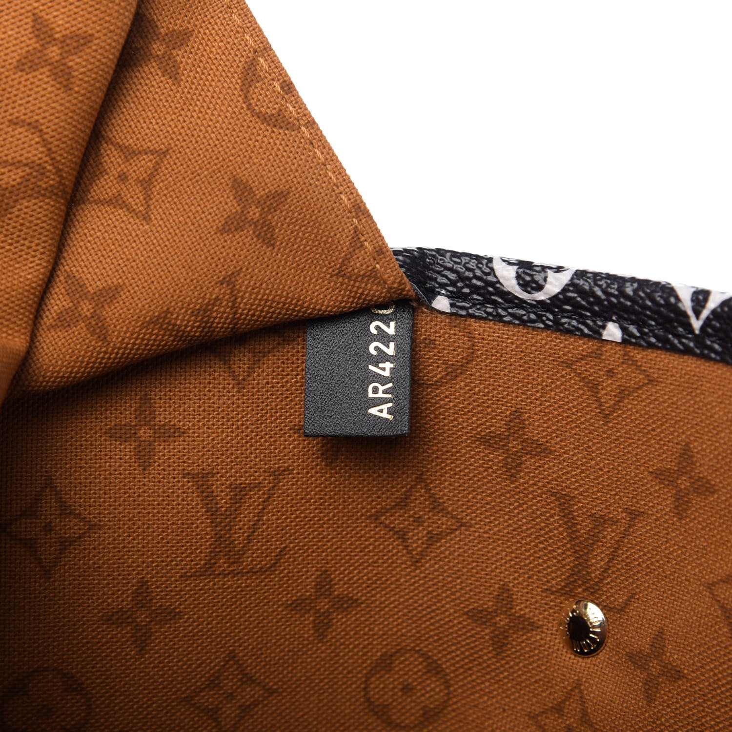 Louis Vuitton Monogram Giant Crafty Neverfull MM Creme Caramel 9 of 9