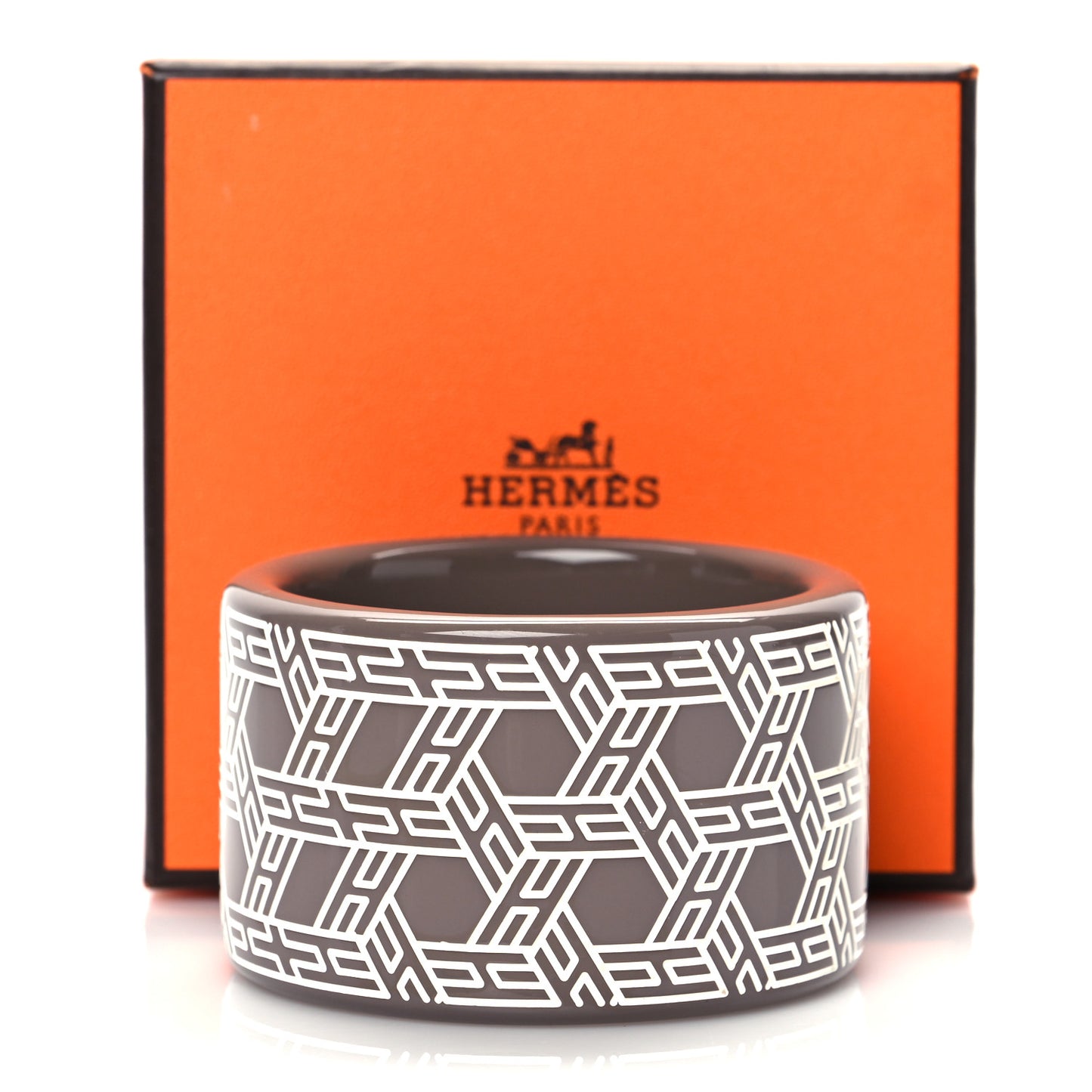 Lacquered Wood Printed Bracelet S