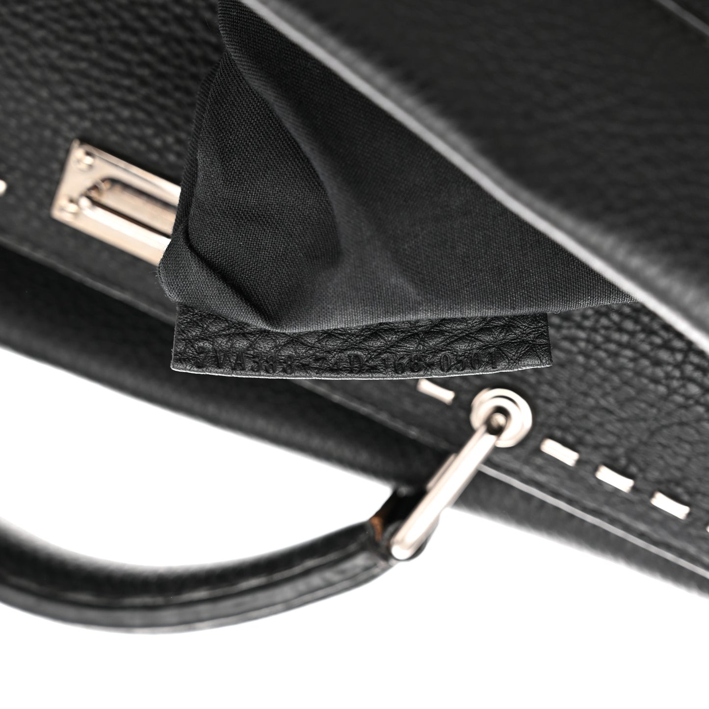 Cuoio Romano Selleria Metal Stitch Large Mens Peekaboo Iconic Essential Satchel Black