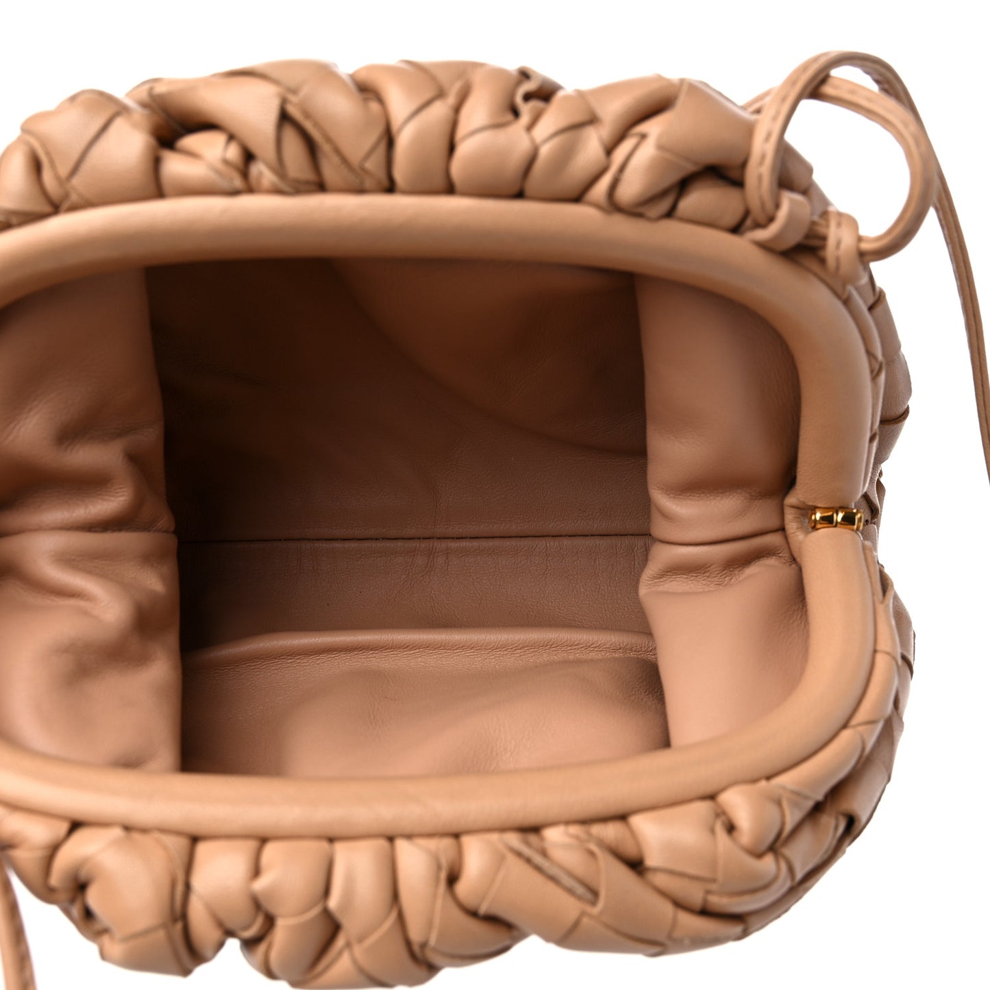 Nappa Intrecciato The Mini Pouch Almond