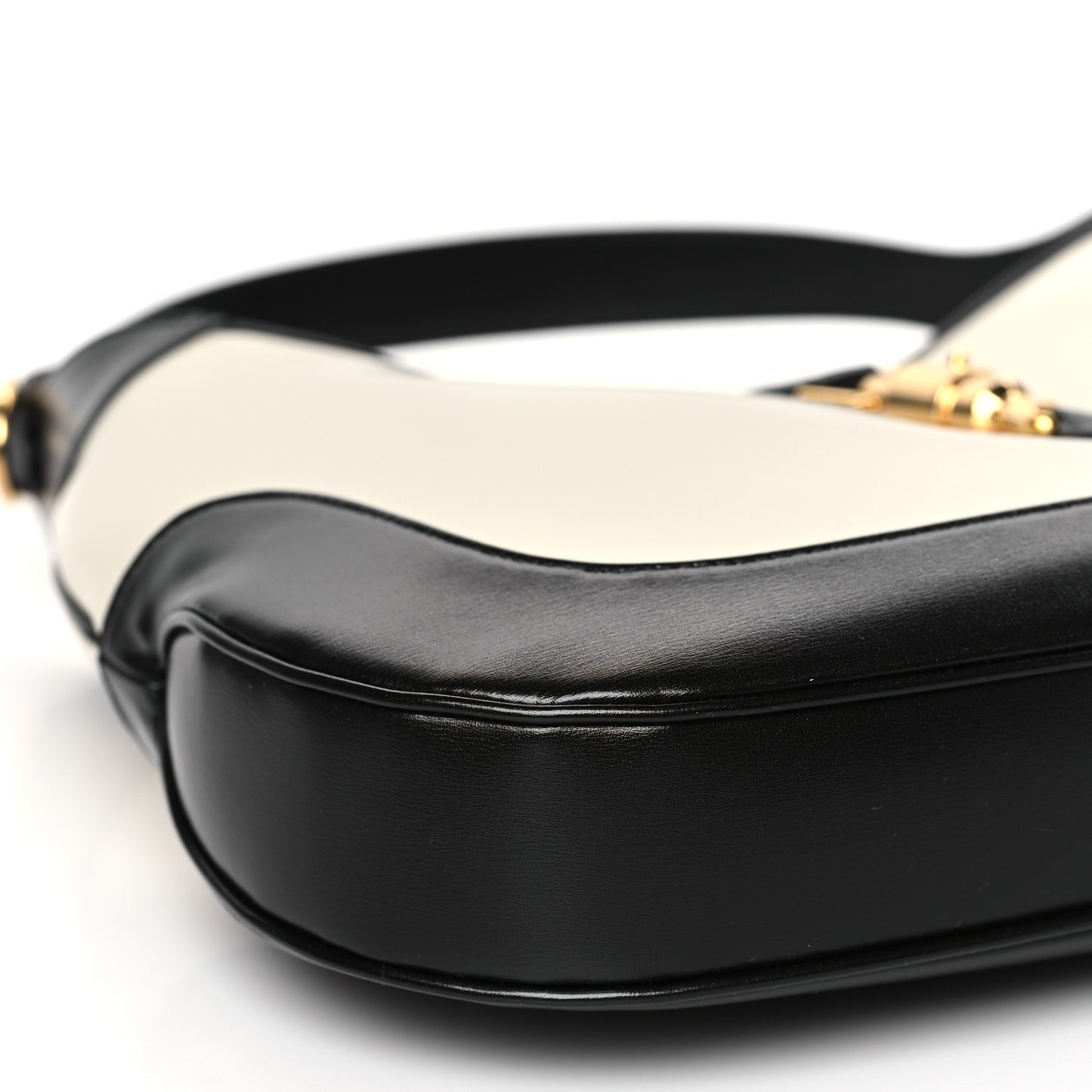 Boarded Dyana Lux Calfskin Bi-Color Medium Jackie 1961 Hobo Mystic White Black