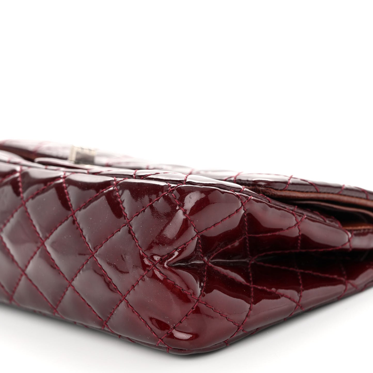 Patent Quilted 2.55 Reissue 226 Flap Burgundy
