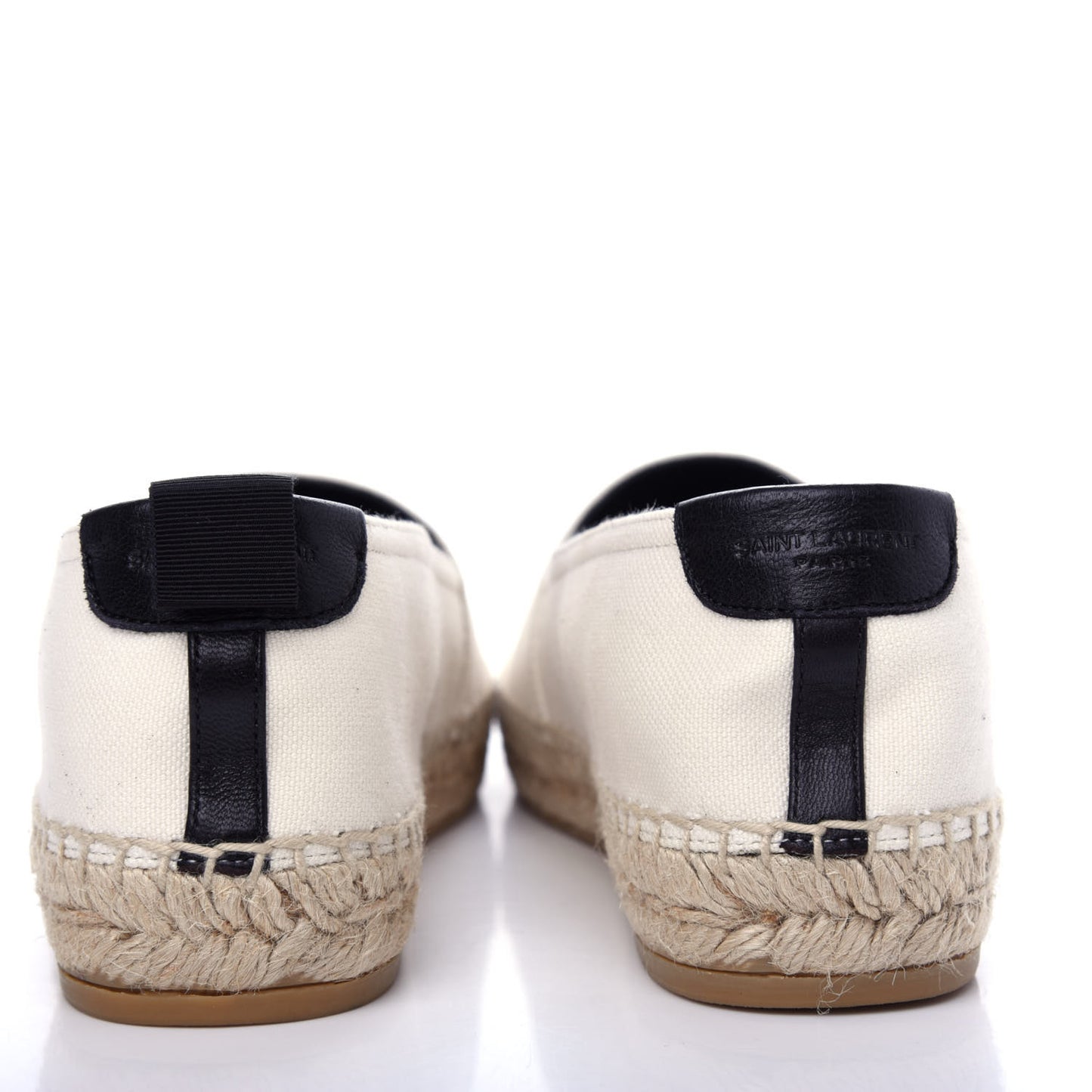 Canvas Nappa Elba Light Logo Embroidered Espadrilles 36.5 Panna