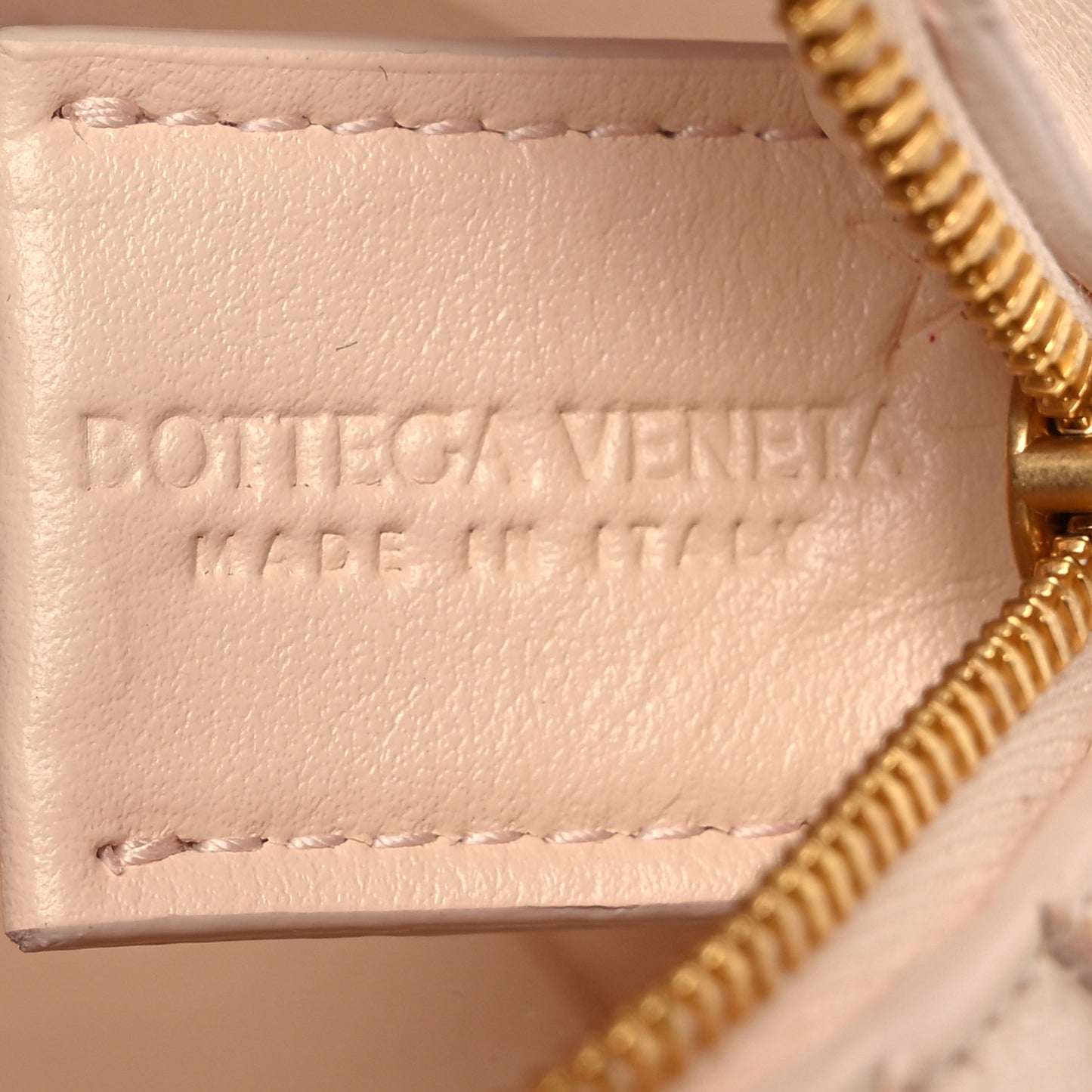Lambskin Maxi Intrecciato Mini Cassette Camera Bag Macaroon
