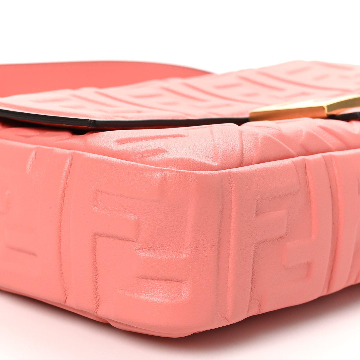 Nappa FF 1974 Embossed Baguette Rosa Pesca