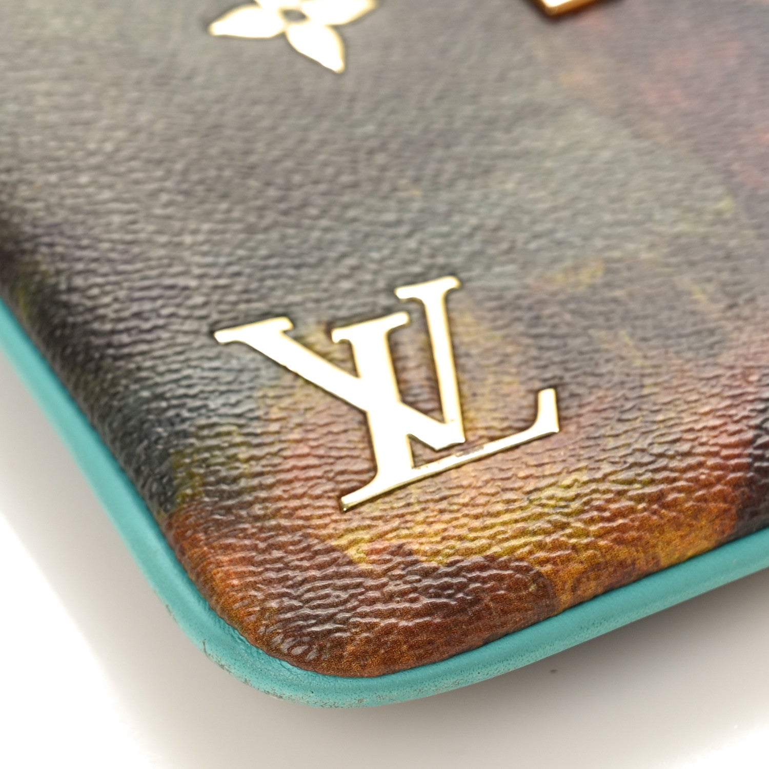 Louis Vuitton Masters Da Vinci Pochette Clutch Vert D’eau 8 of 12