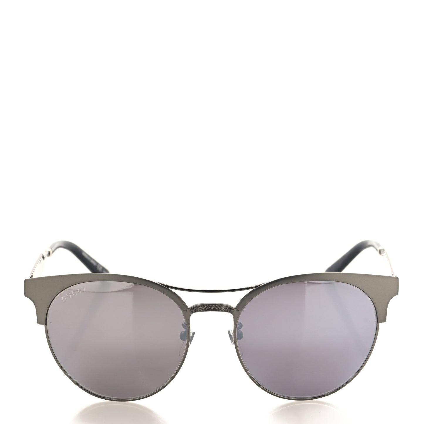 Metal Round GG0075SK Sunglasses Silver