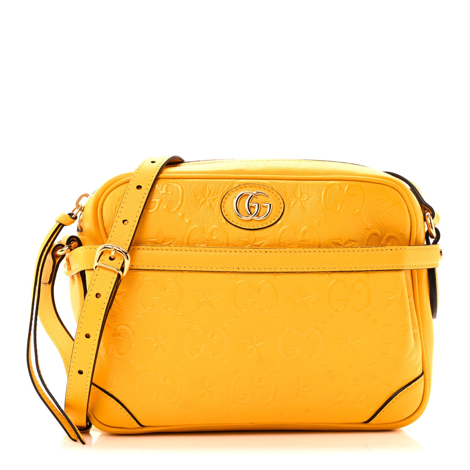 Gucci Soft Leather Pack Yellow Leather travel bag Gucci Yellow in Leather - 38821929 main image 4