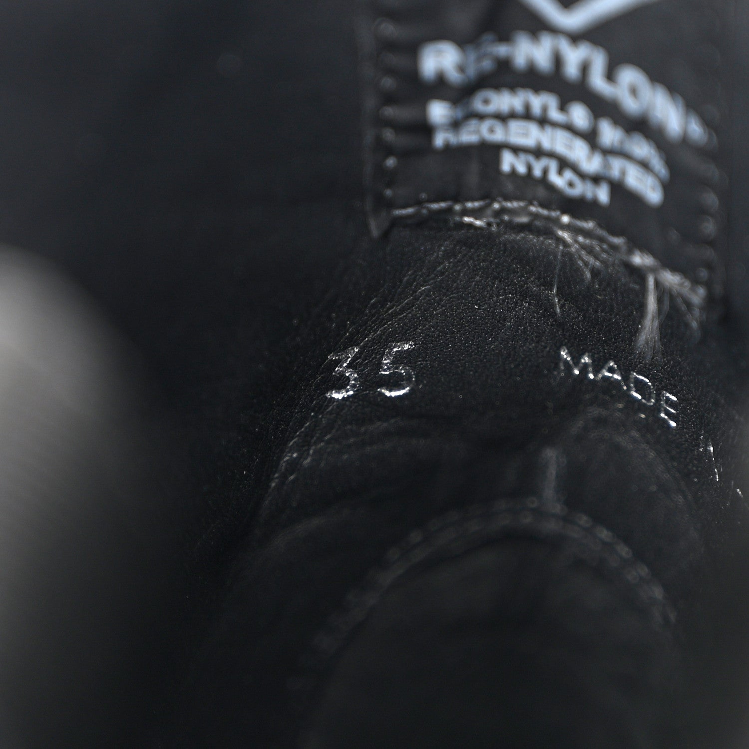 Prada Spazzolato Re-Nylon Metal Triangle Logo Buckled 50mm Biker Boots 35 Black 9 of 10