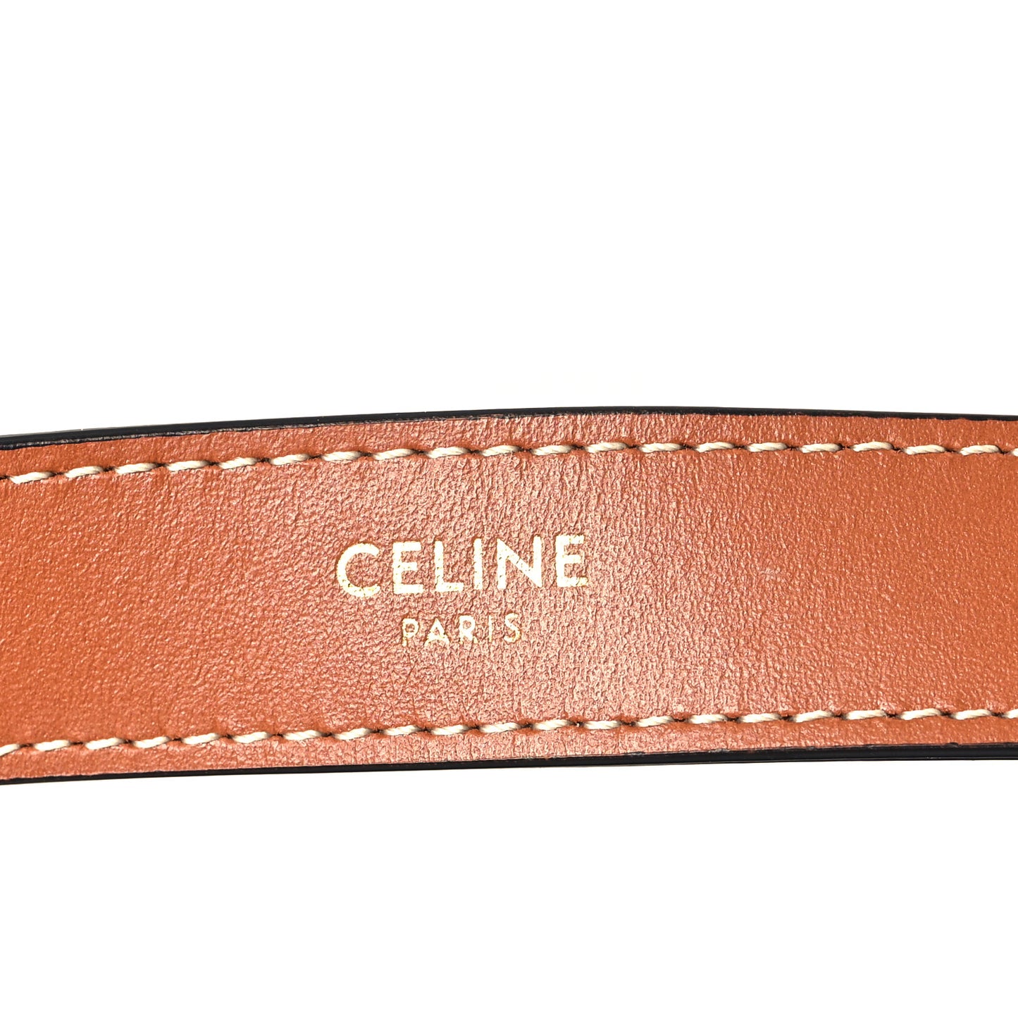 Triomphe Canvas Calfskin Ava Shoulder Bag Tan