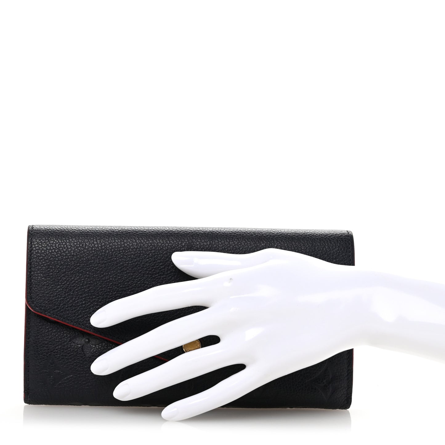 Empreinte Sarah Wallet NM Marine Rouge