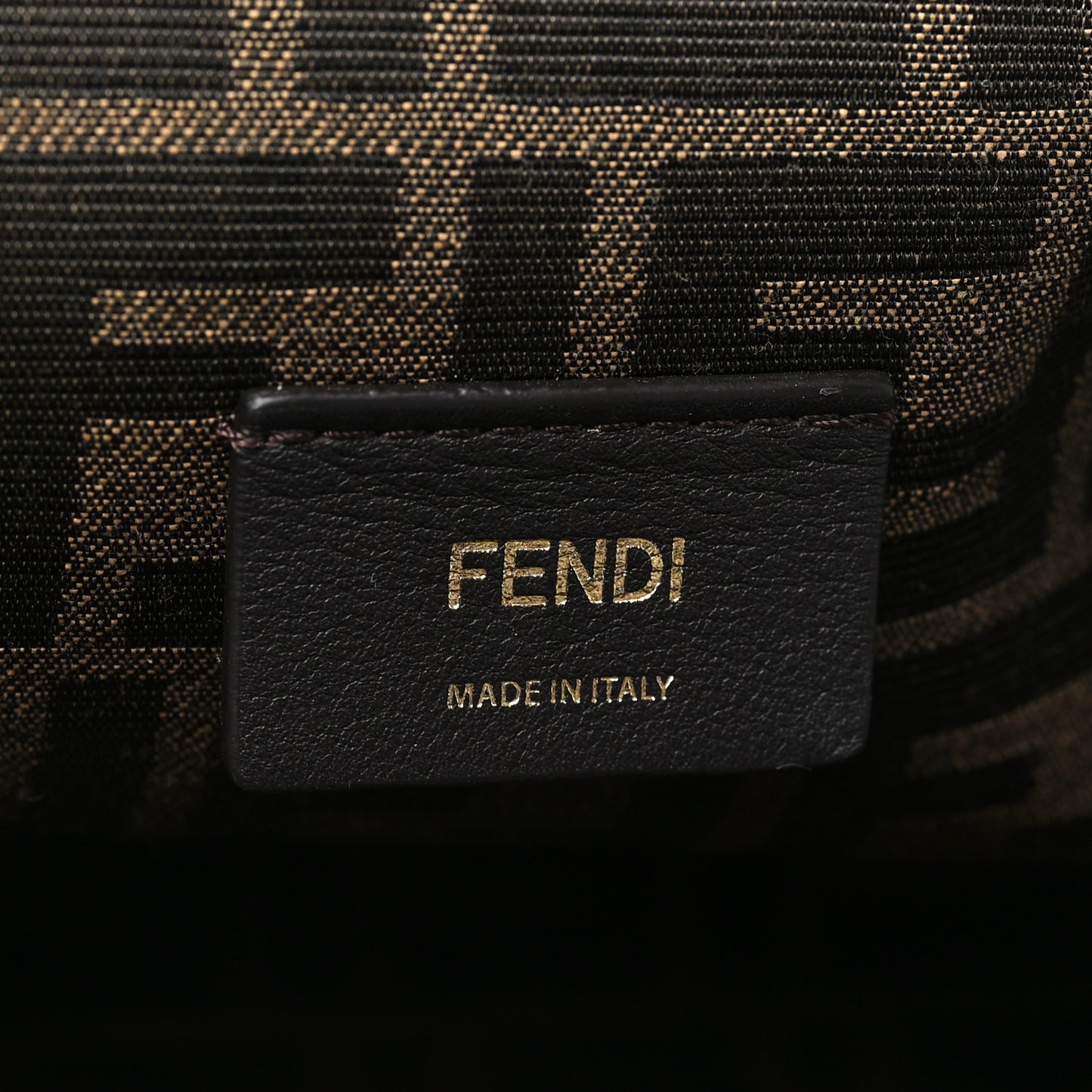 Shiny Nappa Medium Fendi First Caramello