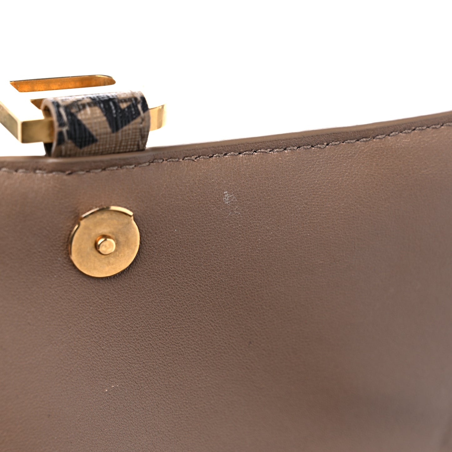 Coated Canvas BB Monogram Logo Print Small Hourglass Top Handle Bag Beige Brown Black
