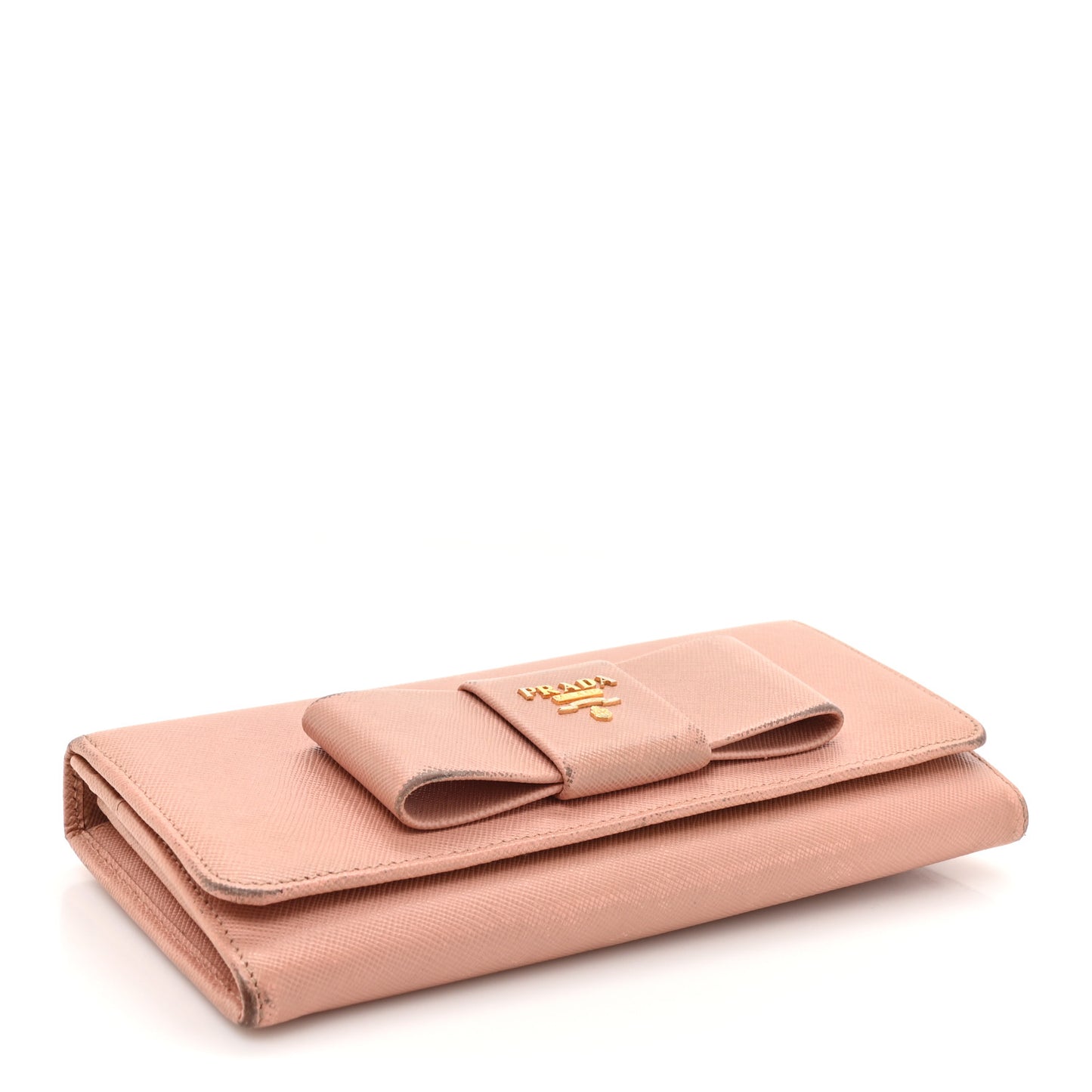 Saffiano Bow Continental Wallet Orchidea