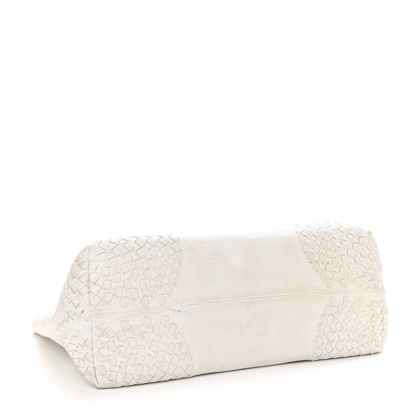 Nappa Intrecciato Tote White