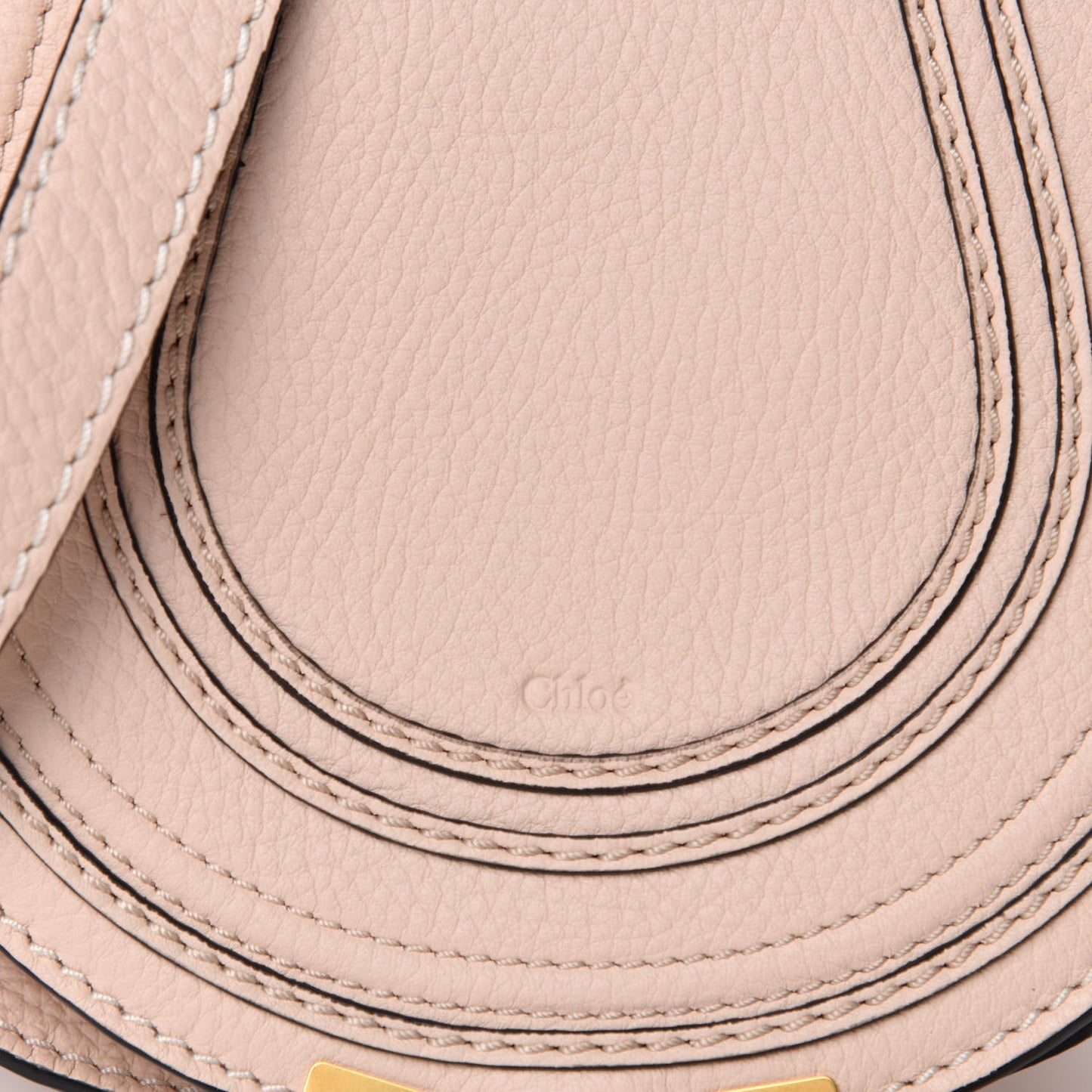Calfskin Mini Marcie Round Crossbody Bag Blush Nude