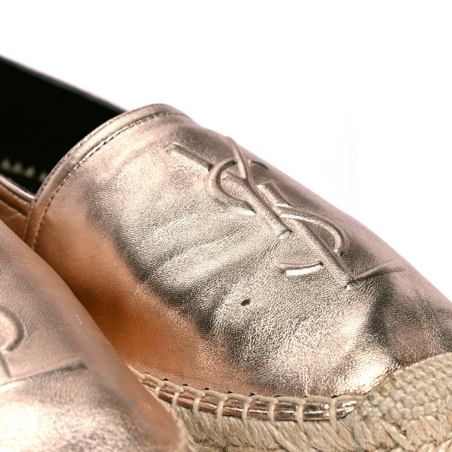 Metallic Lambskin Monogram Espadrilles 39 Blush