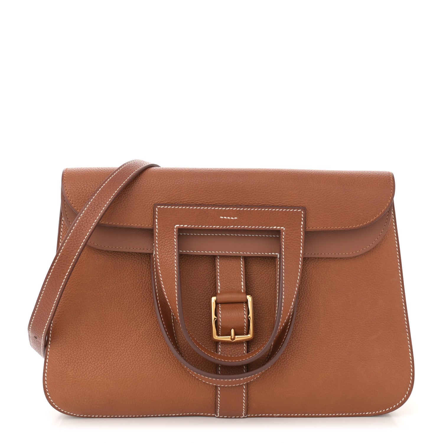 Hermes Barenia Faubourg Halzan 31 Fauve 1627299 – FASHIONPHILE