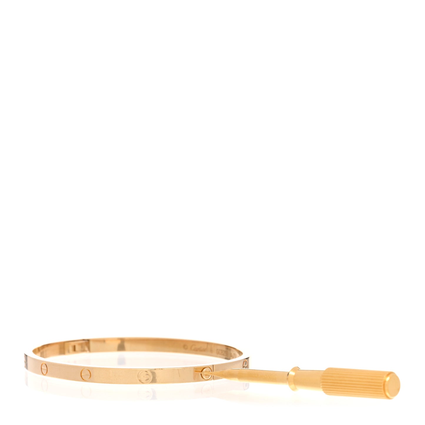 18K Yellow Gold Small LOVE Bracelet 16