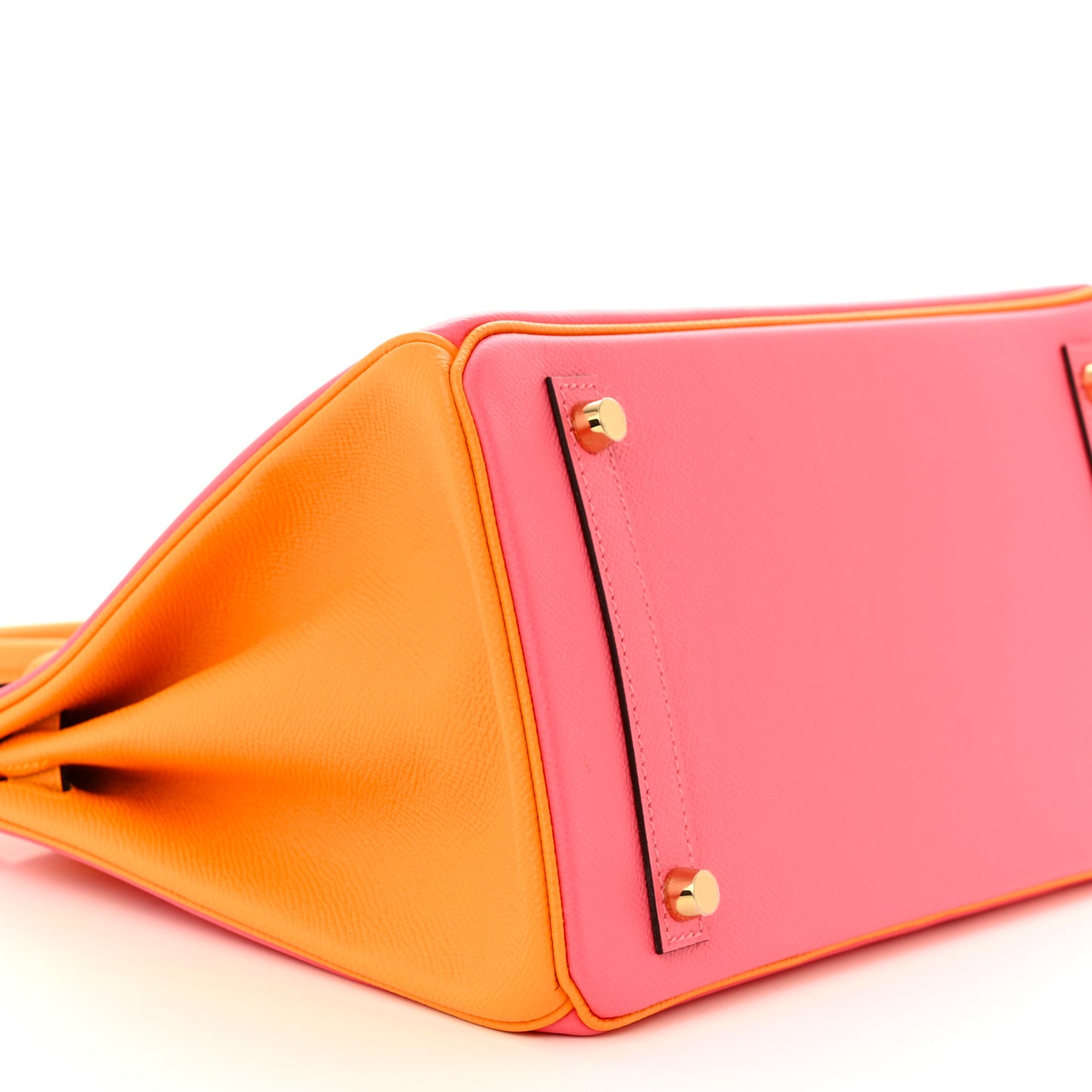 Epsom Horseshoe Birkin 30 Rose Azalee Jaune D'or