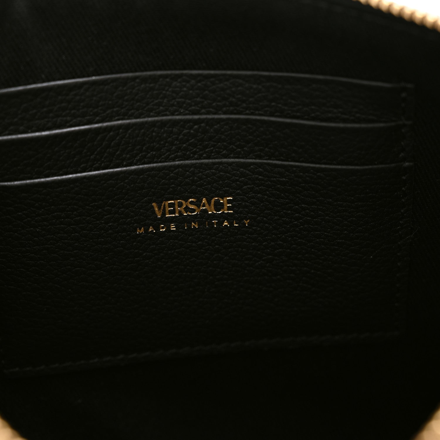 Versace Grained Calfskin La Medusa Pouch Black 6 of 7