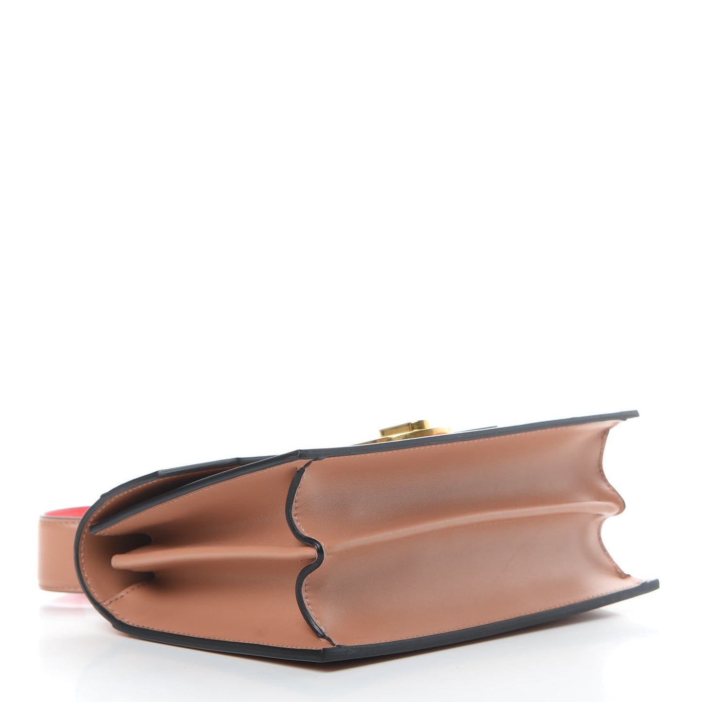 Calfskin Small Elisa Shoulder Bag Nude