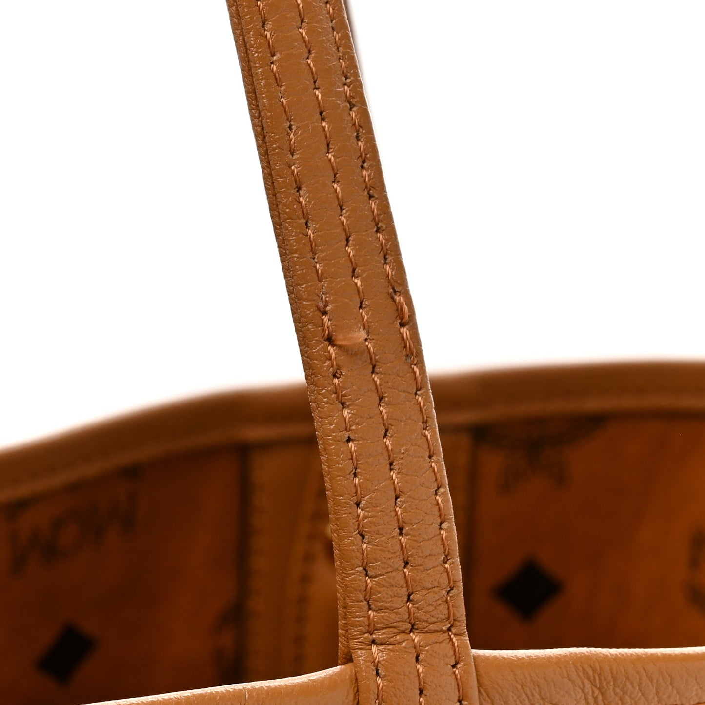Visetos Medium Liz Reversible Shopper Tote Cognac