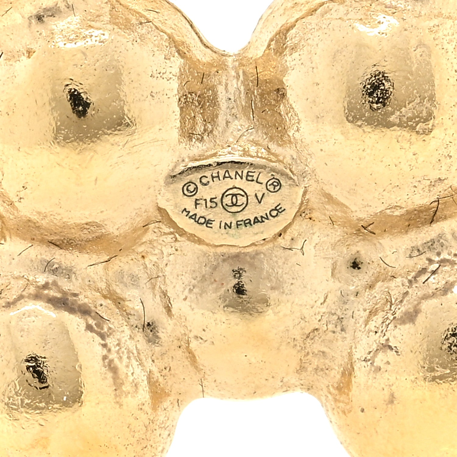 Chanel Pearl CC Brooch Gold Pearly White 3 of 3