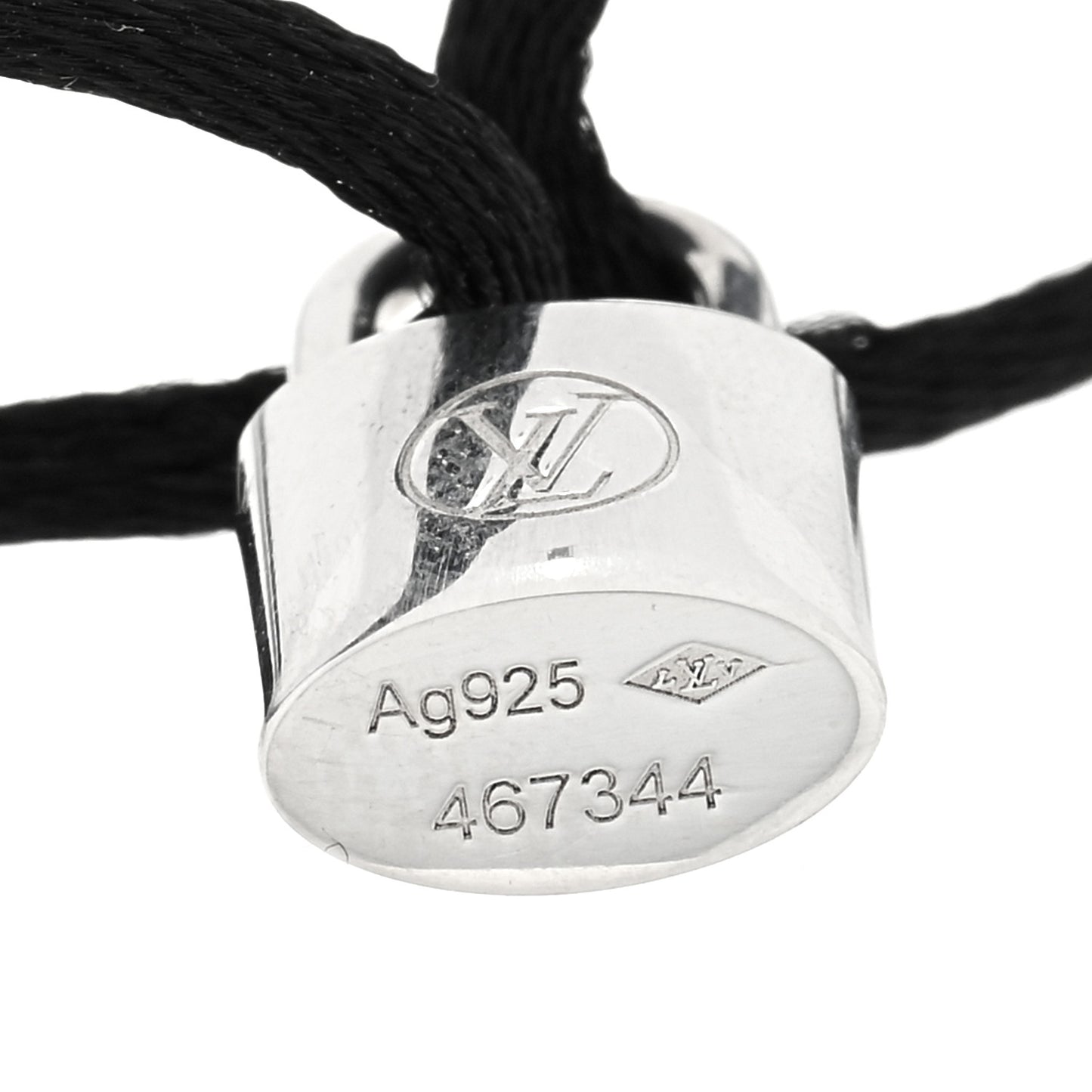 Sterling Silver Lockit Bracelet Black