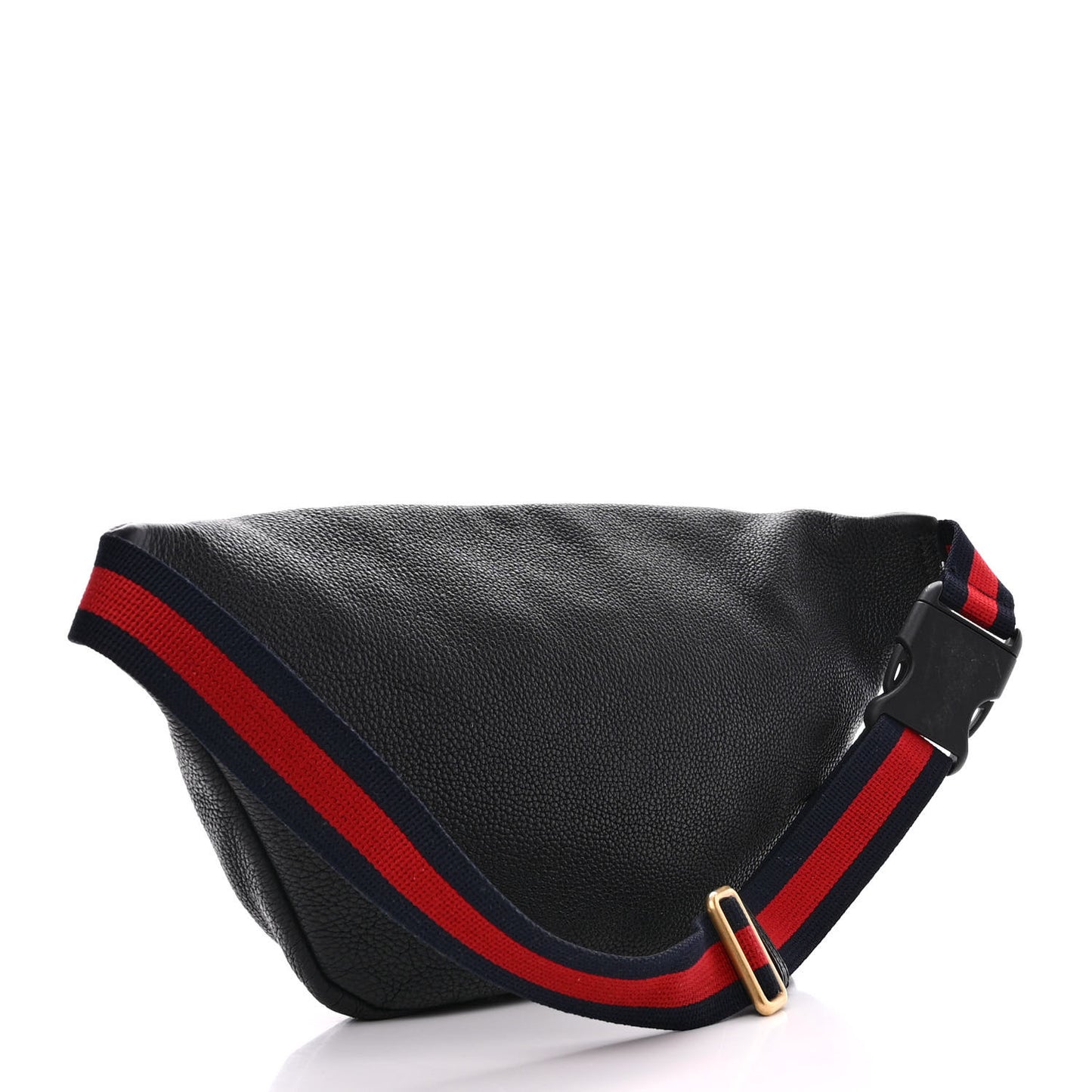 Grained Calfskin Coco Capitan Logo Belt Bag Black
