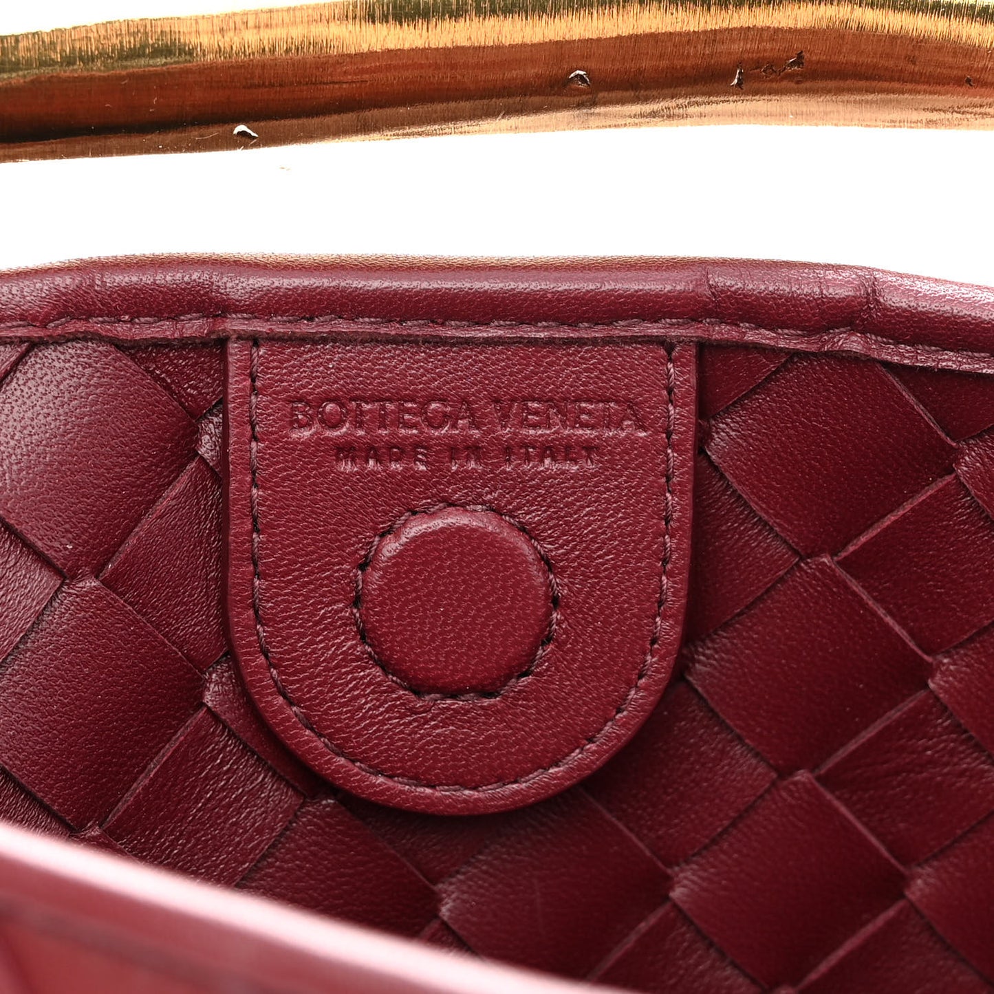 Nappa Intrecciato Sardine Bag Barolo