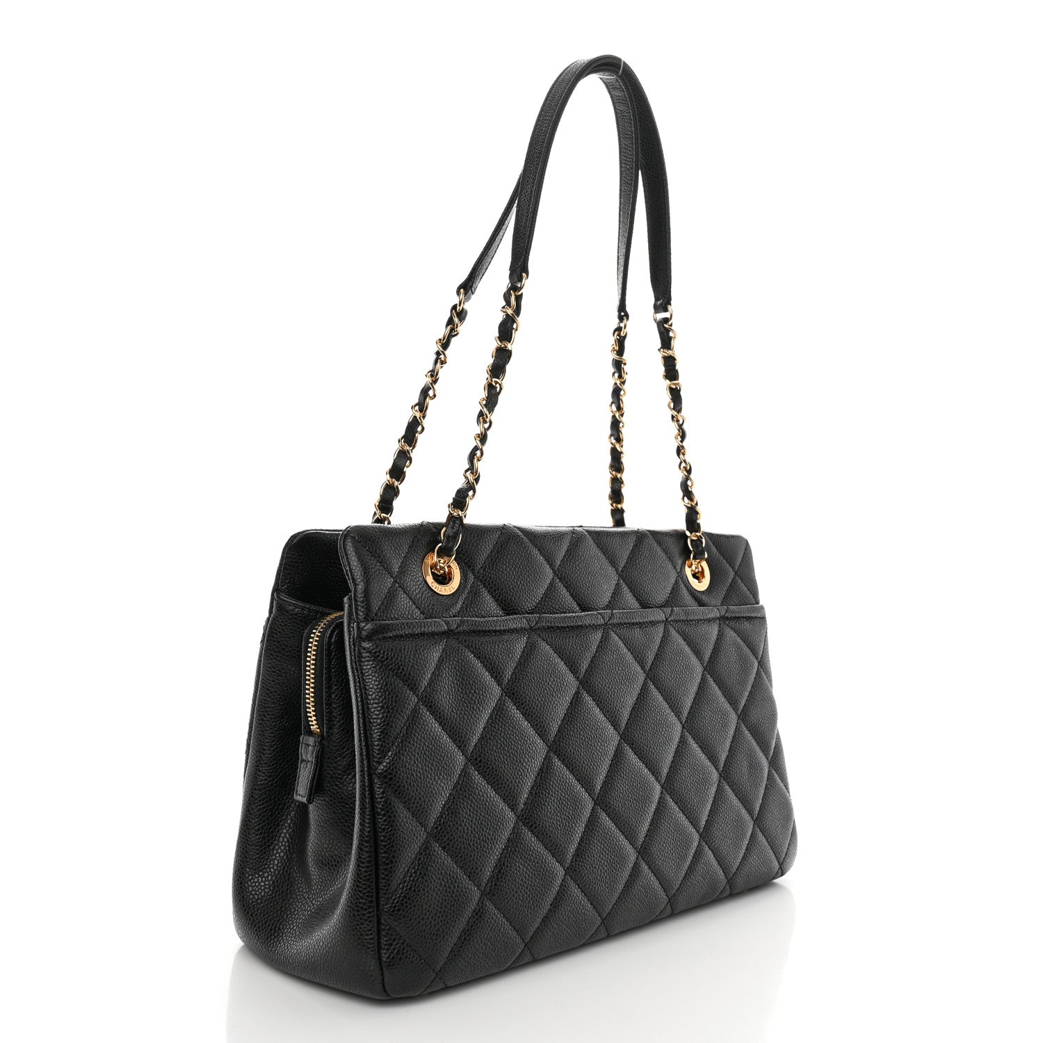 Chanel Caviar Quilted Timeless CC Soft Tote Black 3 of 11