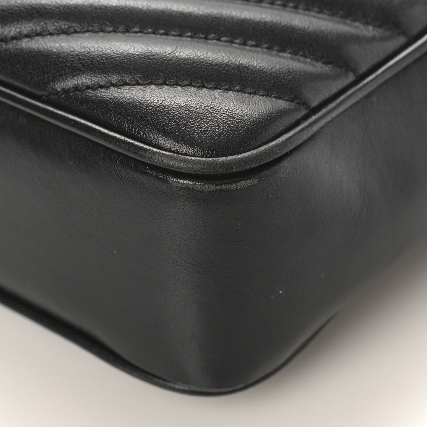 Calfskin Matelasse Monogram Monochrome Lou Camera Bag Black