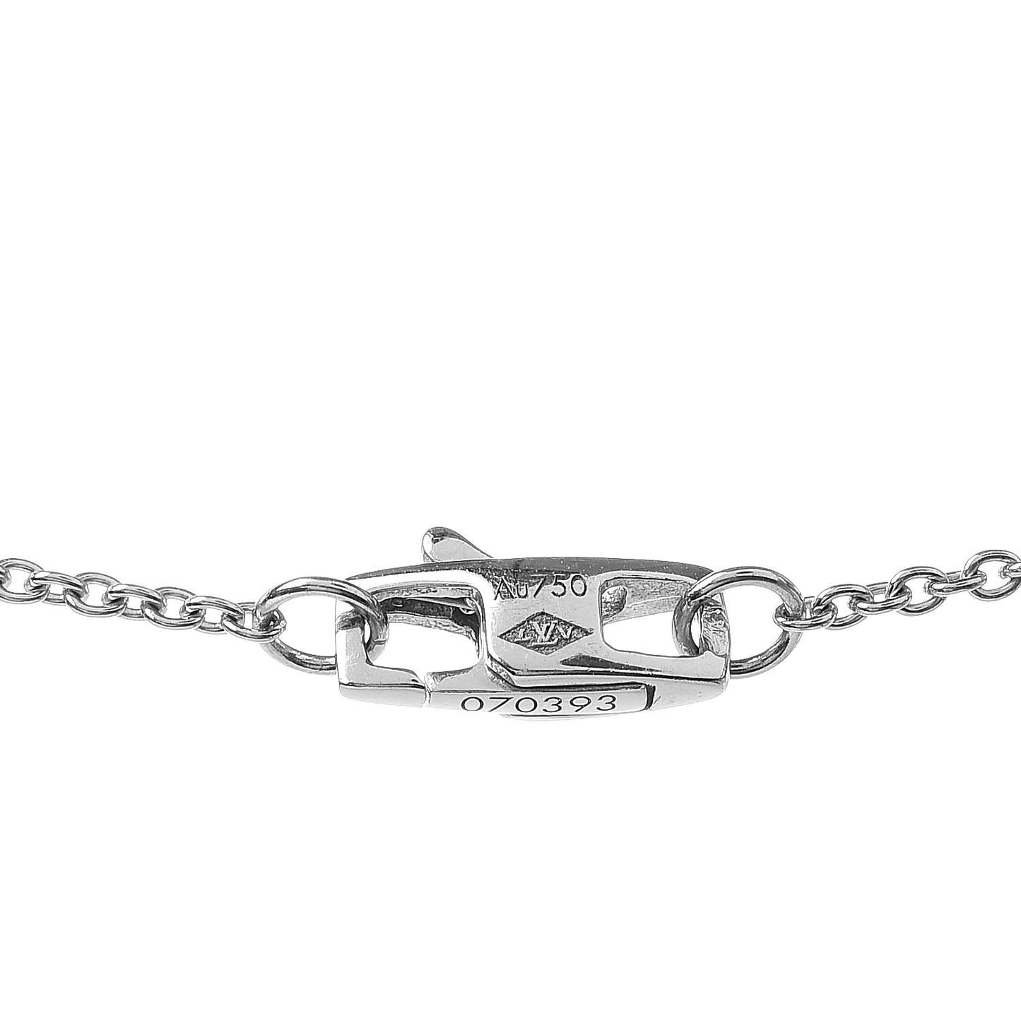 18K White Gold Empreinte Pendant Necklace