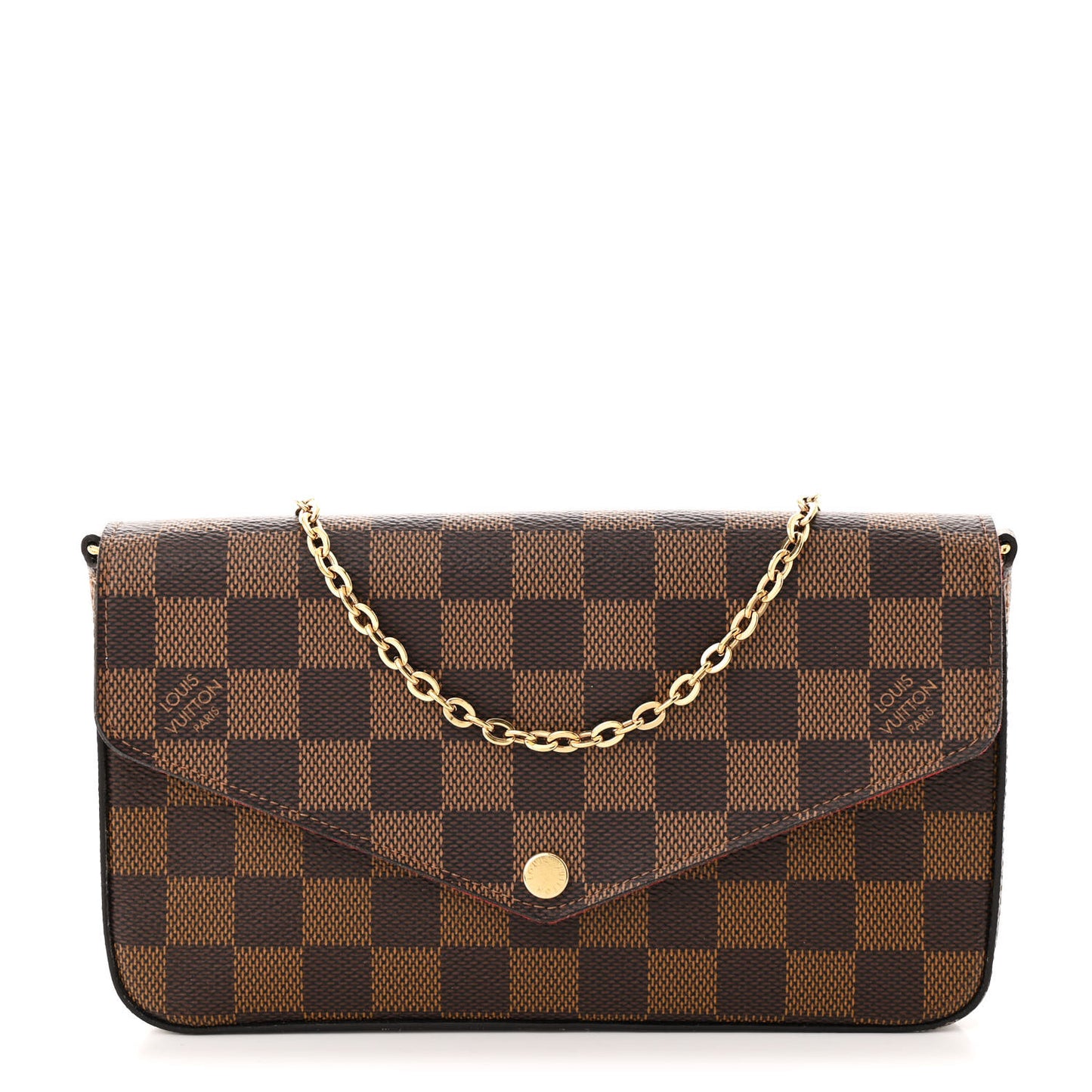 Damier Ebene Pochette Felicie Chain Wallet