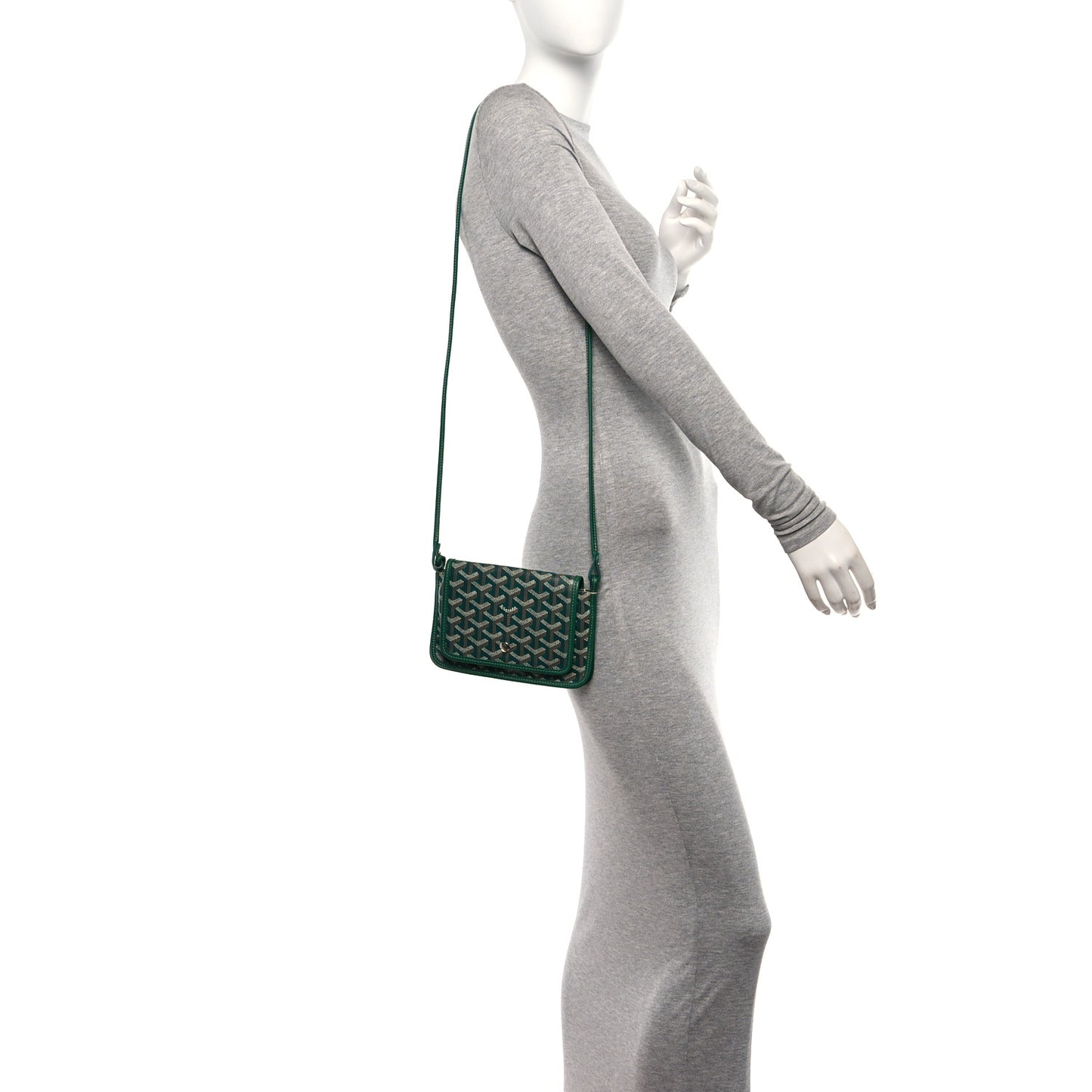 Goyardine Plumet Wallet Clutch Green