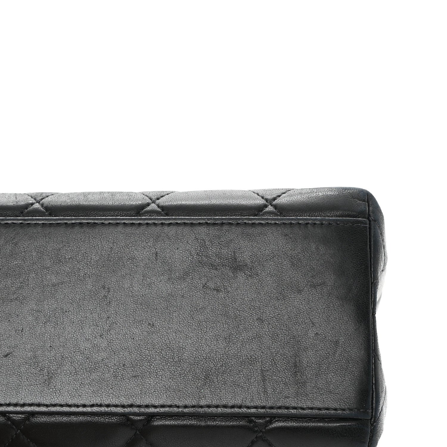 Chanel Lambskin Quilted Shopping Tote Black 15 of 16