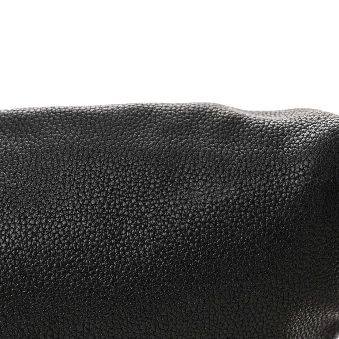 Grained Calfskin Coco Capitan Logo Belt Bag Black
