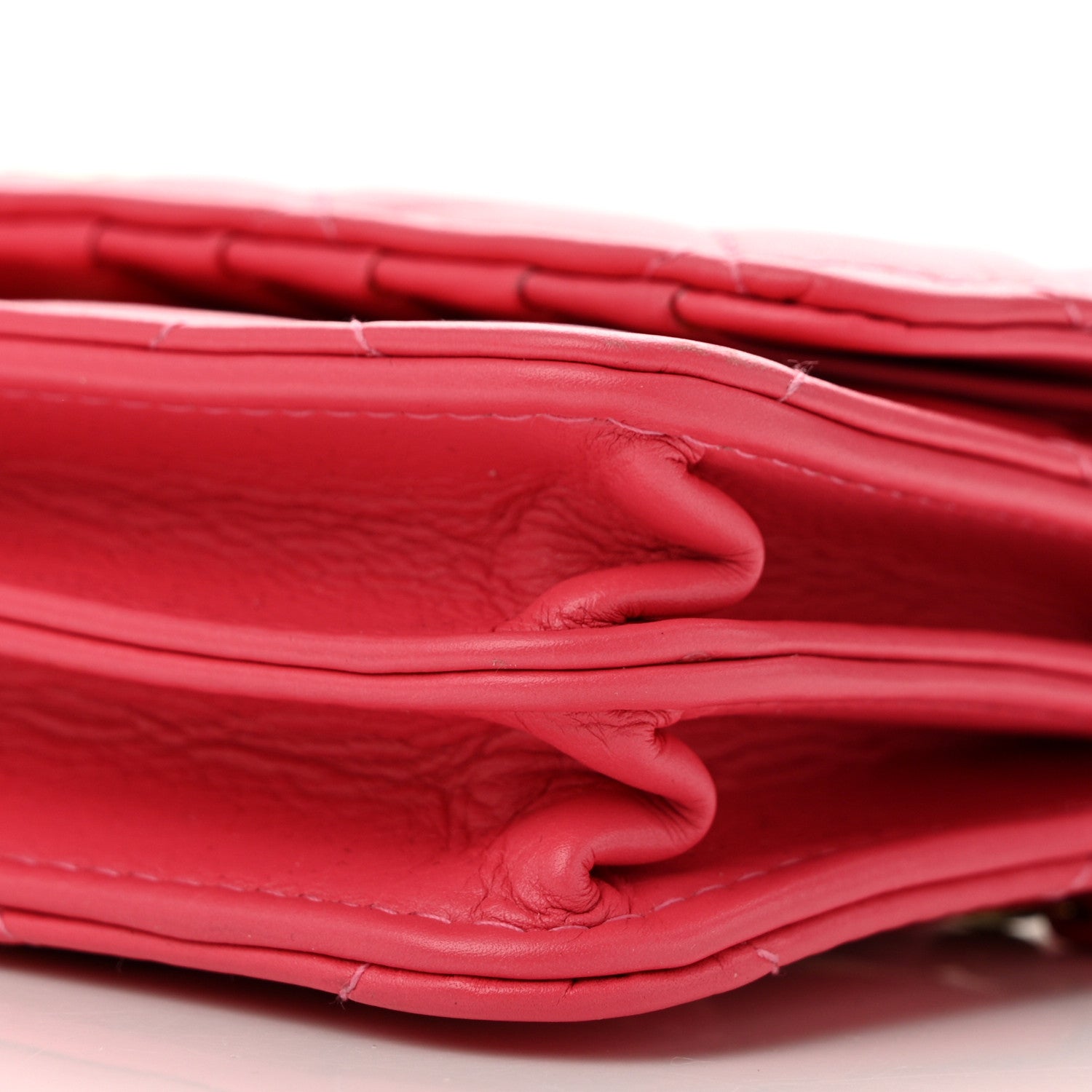 Chanel Calfskin Quilted Mini Maxi Pearls Wallet On Chain WOC Pink 11 of 12