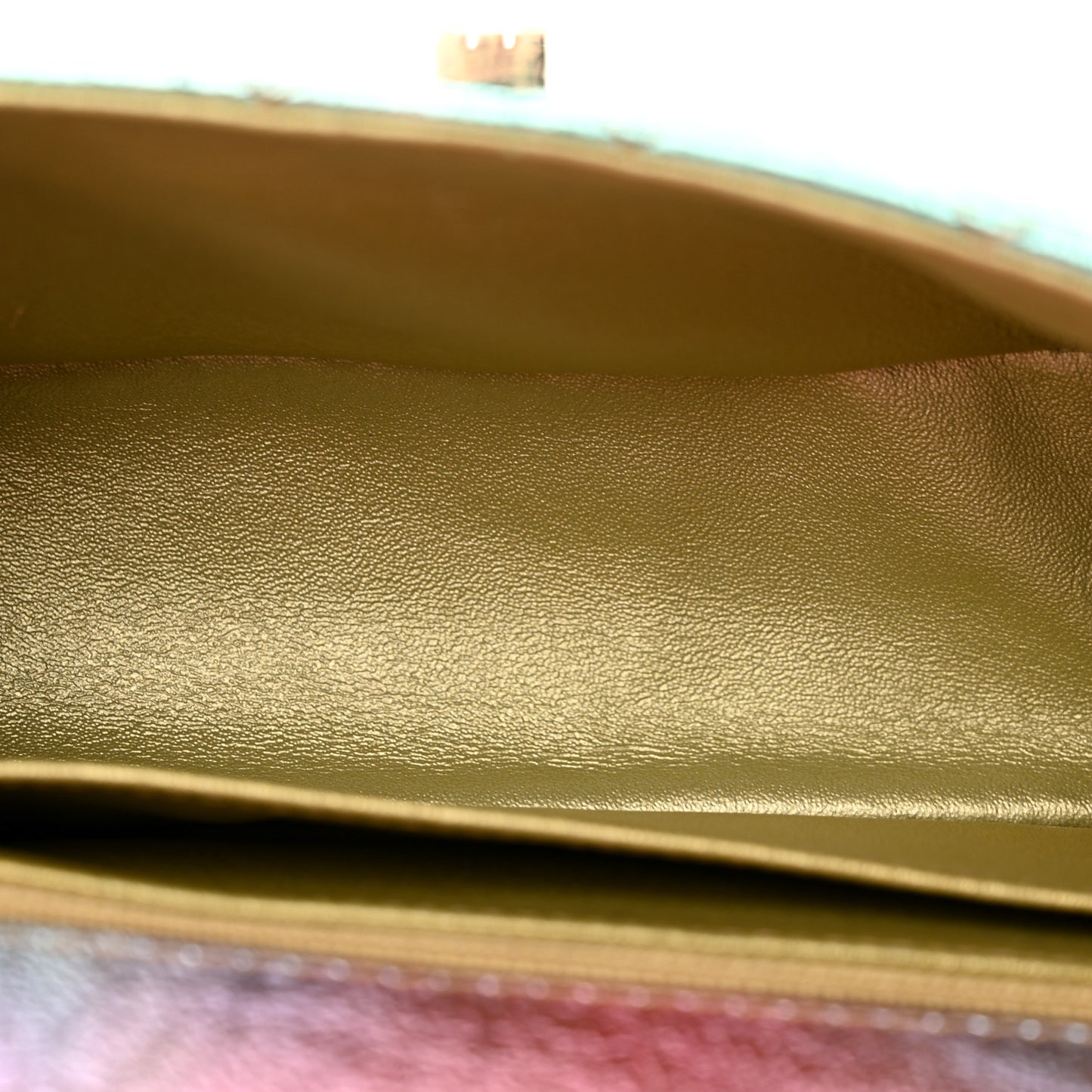 Metallic Goatskin Quilted Mini 2.55 Reissue Flap Multicolor