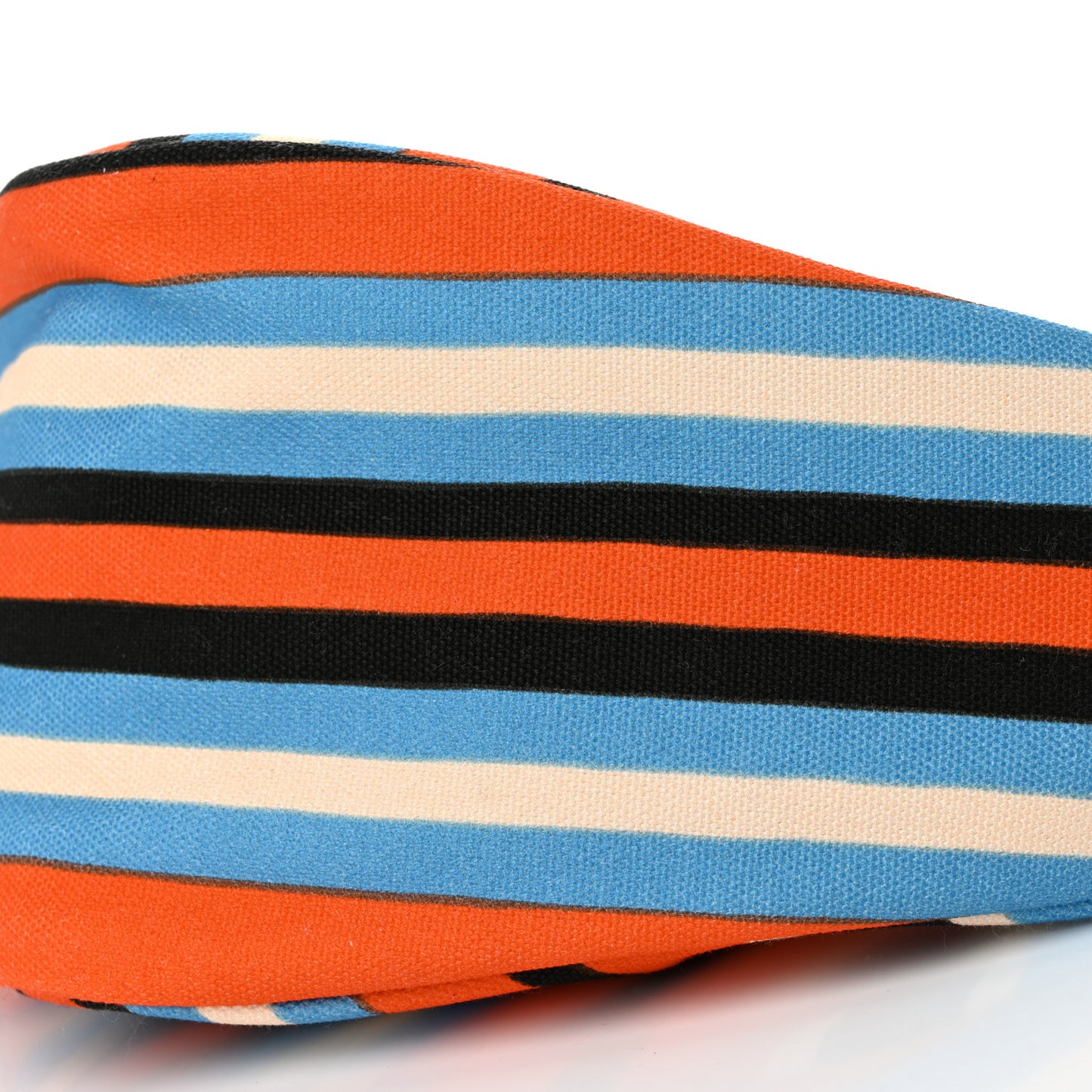 Canvas Baiadera Stripe Wristlet Pouch Arancio