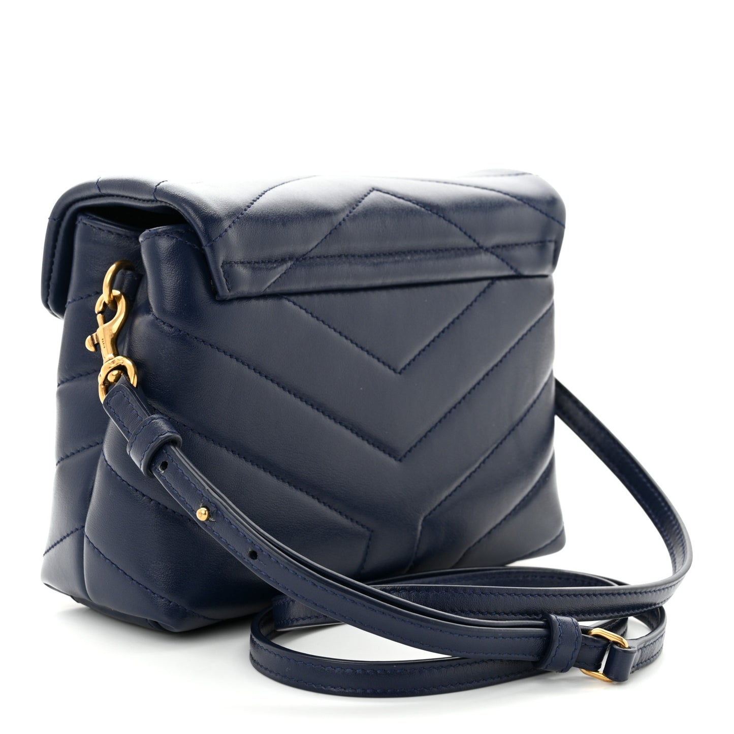 Calfskin Y Quilted Monogram Toy Loulou Crossbody Bag New Cobalt
