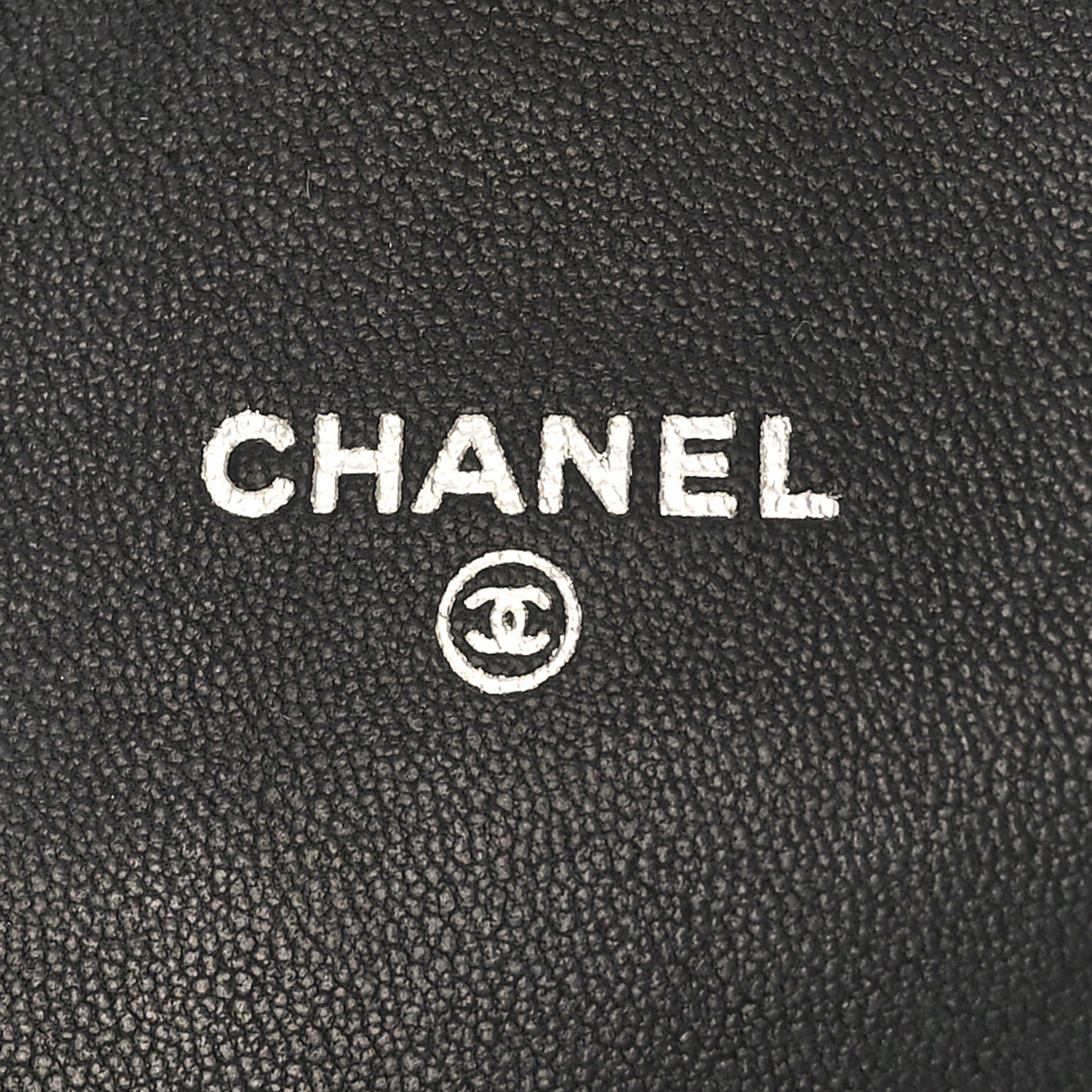 Lambskin Half Moon Wallet On Chain WOC Black