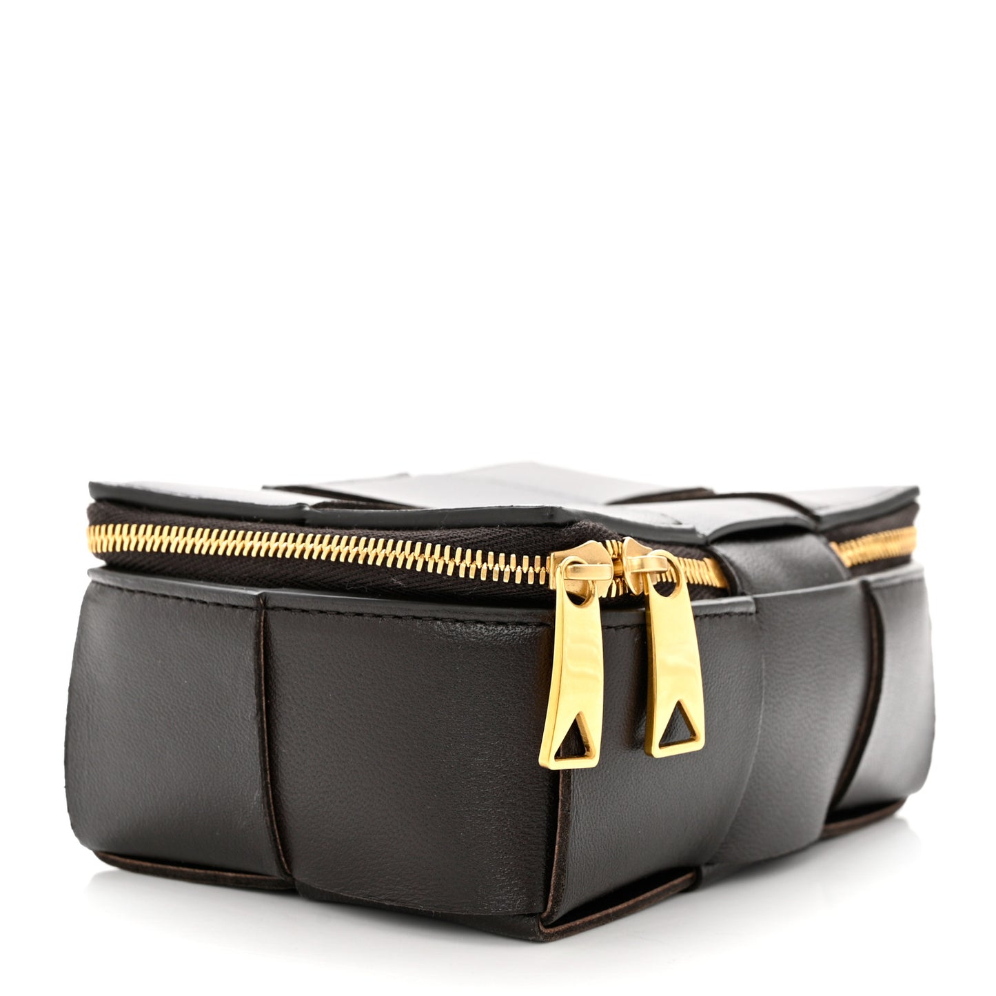 Maxi Intrecciato Travel Case Dark Brown