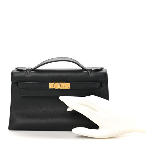 Swift Kelly Pochette Clutch Black