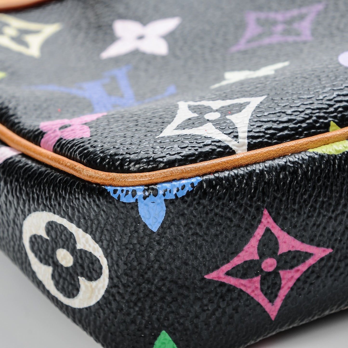 Monogram Multicolor Pochette Accessories Black