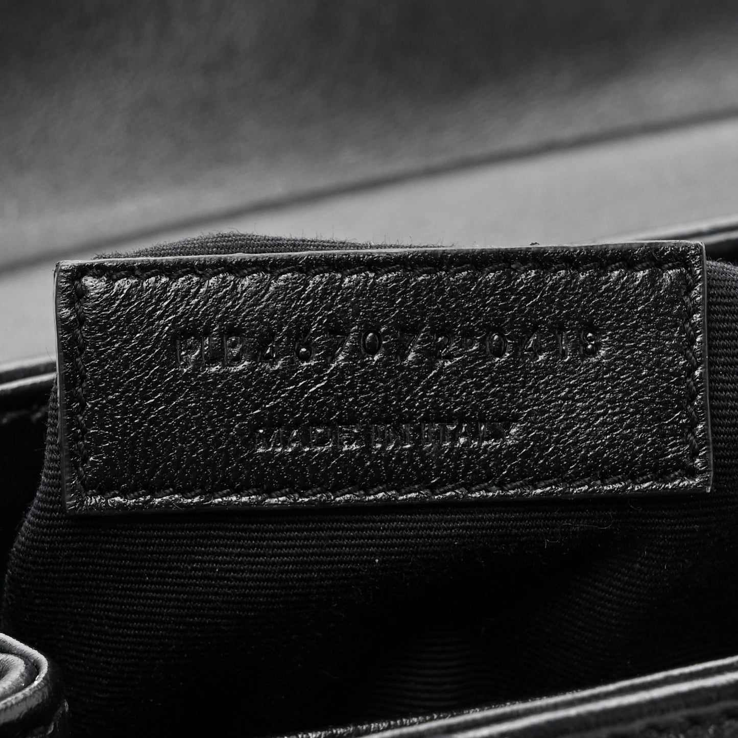 Calfskin Y Quilted Monogram Toy Loulou Crossbody Bag Black