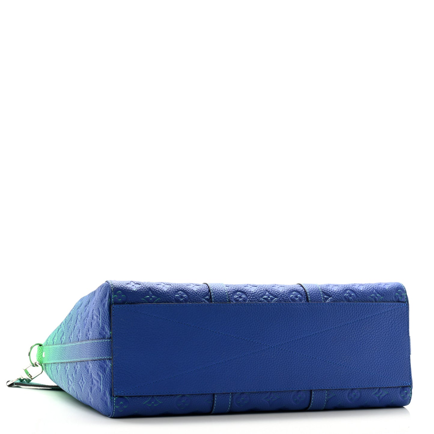 Taurillon Illusion Keepall Tote Bleu Vert