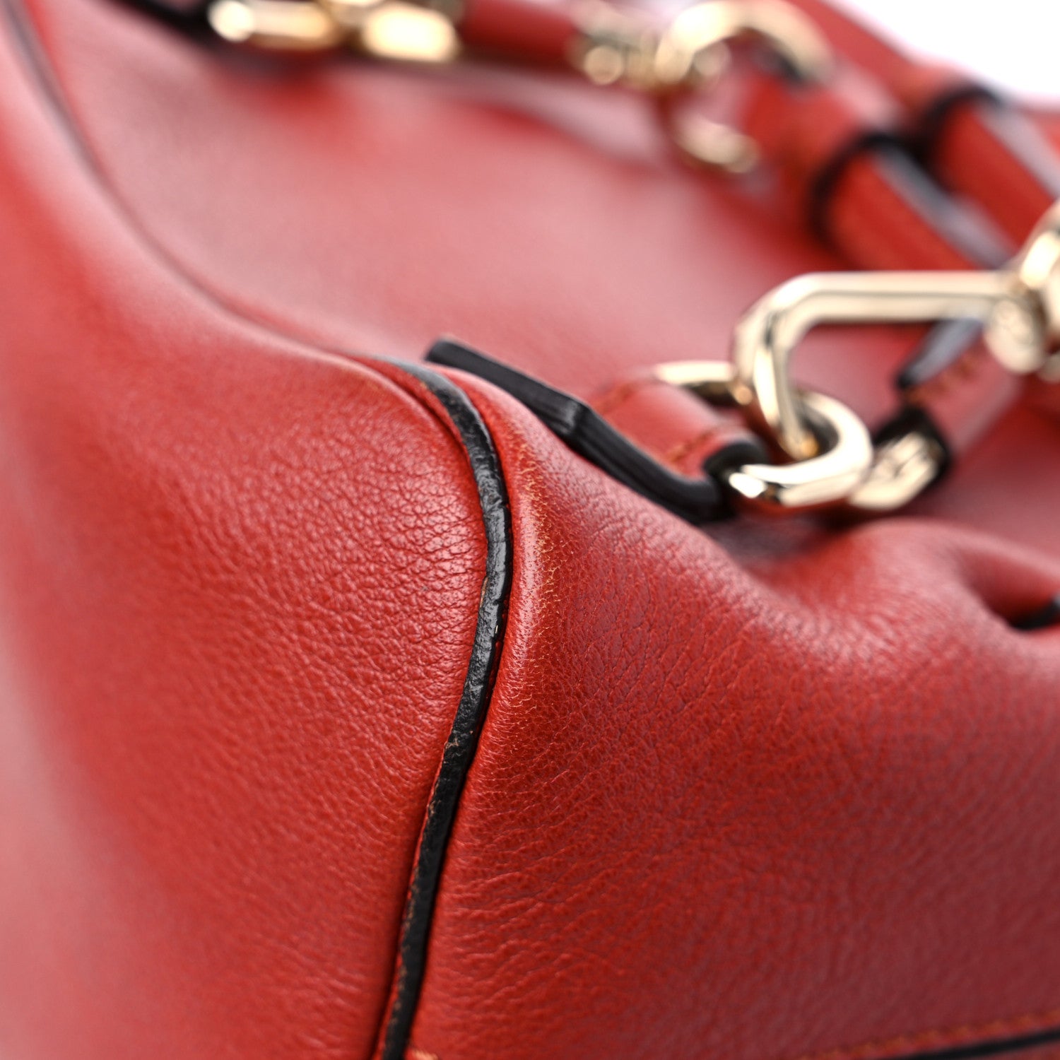 Chloe Suede Calfskin Mini Faye Backpack Earthy Red 11 of 17