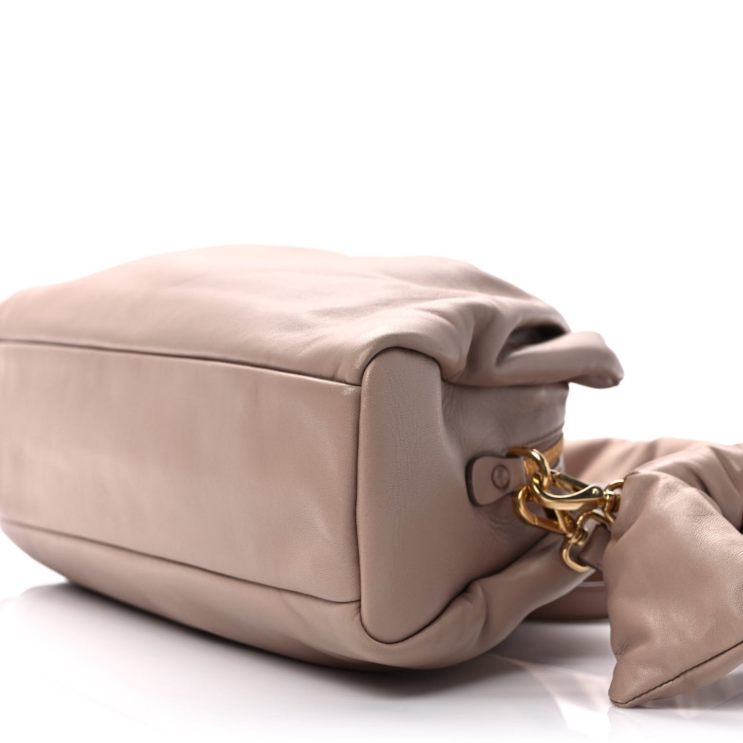 Nappa Knot Top Handle Shoulder Bag Cammeo